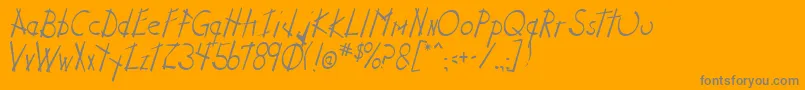 StixNStonz-Schriftart – Graue Schriften auf orangefarbenem Hintergrund