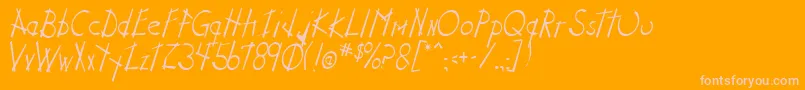 StixNStonz Font – Pink Fonts on Orange Background