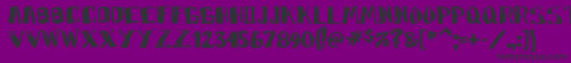 Markym Font – Black Fonts on Purple Background