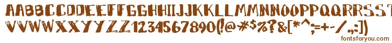 Markym Font – Brown Fonts on White Background