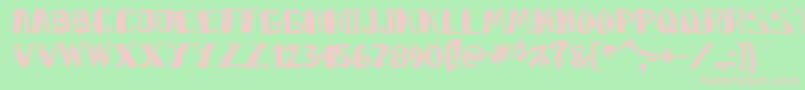 Markym Font – Pink Fonts on Green Background