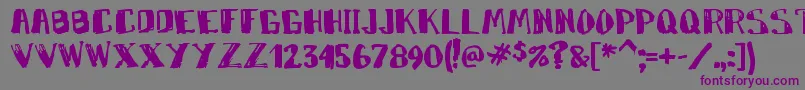Markym Font – Purple Fonts on Gray Background