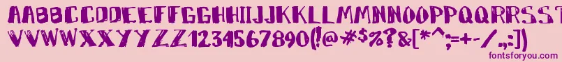 Markym Font – Purple Fonts on Pink Background