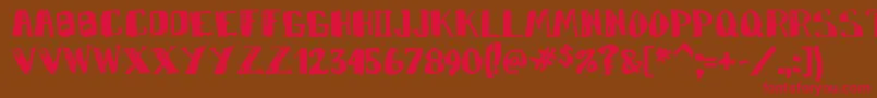 Markym Font – Red Fonts on Brown Background