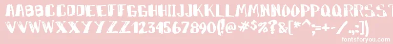 Markym Font – White Fonts on Pink Background