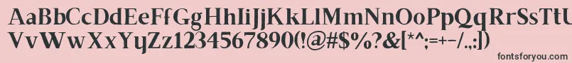 Brixtonrg Font – Black Fonts on Pink Background