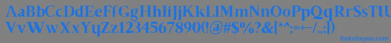 More about Brixtonrg Font Brixtonrg Font – Blue Fonts on Gray Background