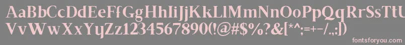 Brixtonrg Font – Pink Fonts on Gray Background