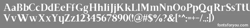 フォントBrixtonrg – 灰色の背景に白い文字