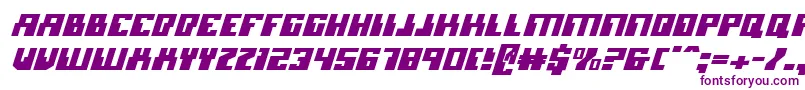 Microniani Font – Purple Fonts on White Background