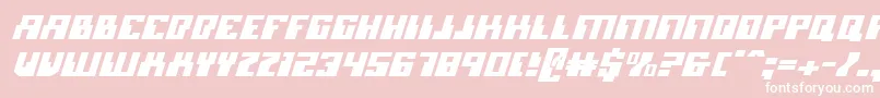 Microniani Font – White Fonts on Pink Background