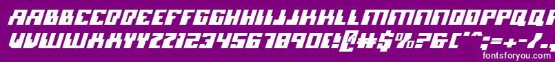 Microniani Font – White Fonts on Purple Background