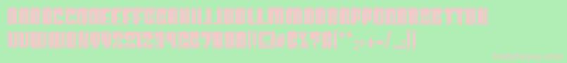 Plast29 Font – Pink Fonts on Green Background