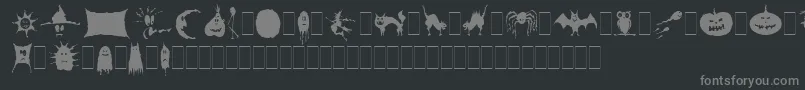 fuente SpookySymbolsLetPlain.1.0 – Fuentes Grises Sobre Fondo Negro