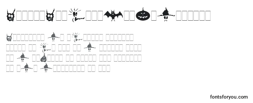 Обзор шрифта SpookySymbolsLetPlain.1.0