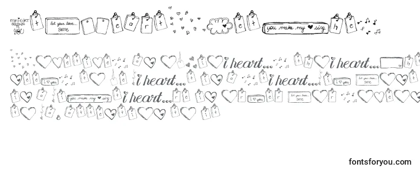 Review of the MtfIHeartSketches Font
