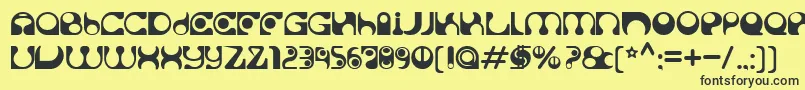 Solange Font – Black Fonts on Yellow Background