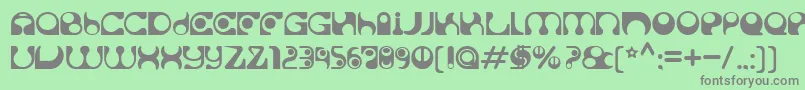 Solange Font – Gray Fonts on Green Background