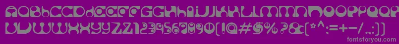 Solange Font – Gray Fonts on Purple Background