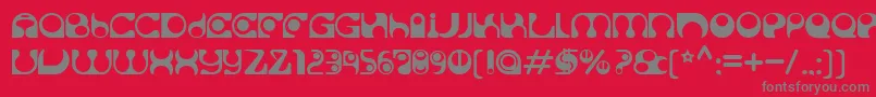 Solange Font – Gray Fonts on Red Background