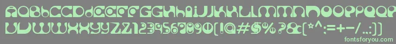 Solange Font – Green Fonts on Gray Background