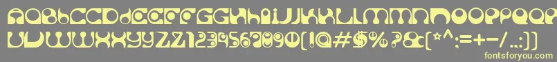 Solange Font – Yellow Fonts on Gray Background