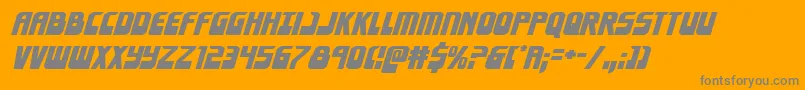 More about Eldebaranexpandital Font Eldebaranexpandital Font – Gray Fonts on Orange Background