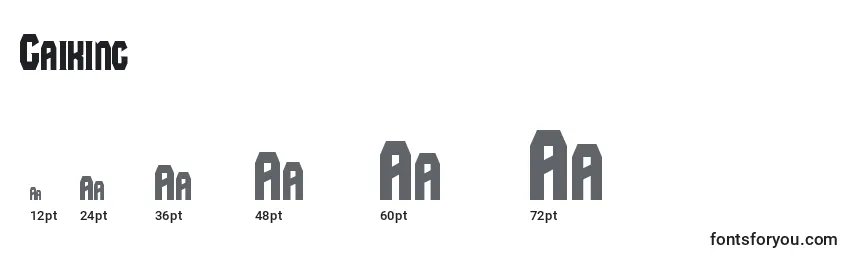 Gaiking Font Sizes