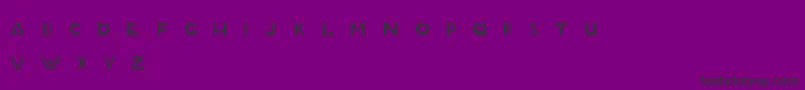 Шрифт BlanketTypeFinal – чёрные шрифты на фиолетовом фоне