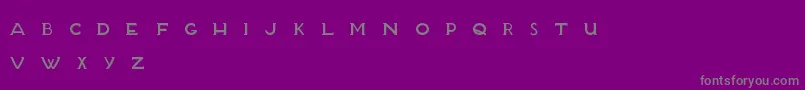 BlanketTypeFinal Font – Gray Fonts on Purple Background