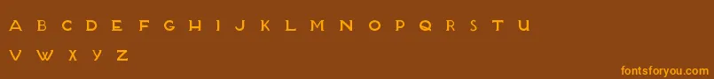 fuente BlanketTypeFinal – Fuentes Naranjas Sobre Fondo Marrón