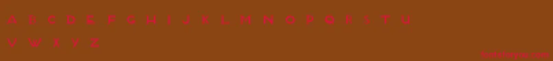 BlanketTypeFinal Font – Red Fonts on Brown Background