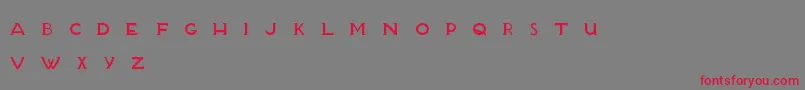 BlanketTypeFinal Font – Red Fonts on Gray Background