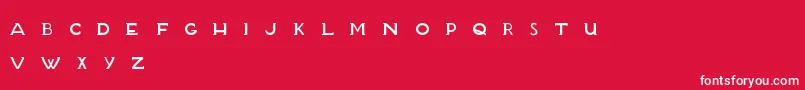 BlanketTypeFinal Font – White Fonts on Red Background