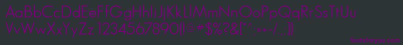 fuente GlasnostlightRegular – Fuentes Moradas Sobre Fondo Negro