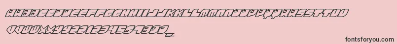 FontsBombRinosaur-Schriftart – Schwarze Schriften auf rosa Hintergrund