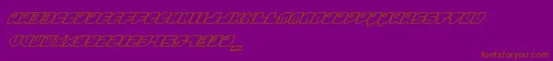 FontsBombRinosaur Font – Brown Fonts on Purple Background