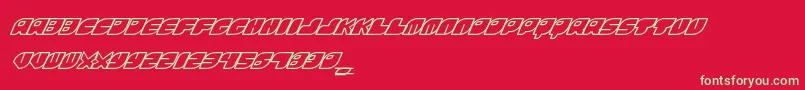 FontsBombRinosaur Font – Green Fonts on Red Background