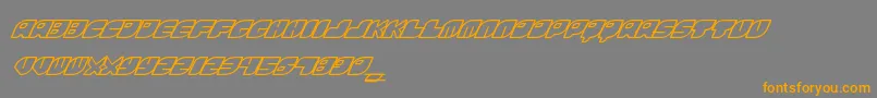 FontsBombRinosaur Font – Orange Fonts on Gray Background