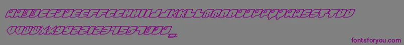 FontsBombRinosaur Font – Purple Fonts on Gray Background