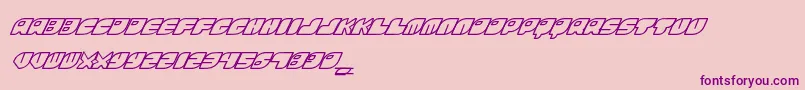 FontsBombRinosaur-Schriftart – Violette Schriften auf rosa Hintergrund