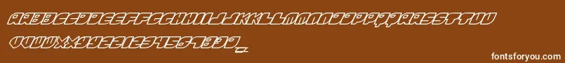 FontsBombRinosaur Font – White Fonts on Brown Background