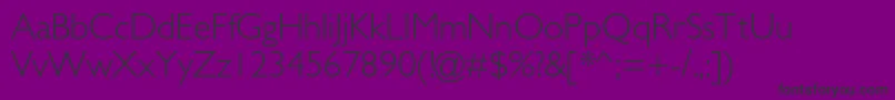 Galslightc Font – Black Fonts on Purple Background