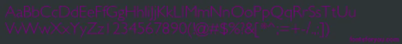 Galslightc Font – Purple Fonts on Black Background