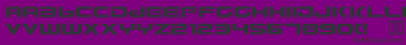 Gunship2 Font – Black Fonts on Purple Background