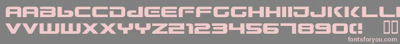 Gunship2 Font – Pink Fonts on Gray Background