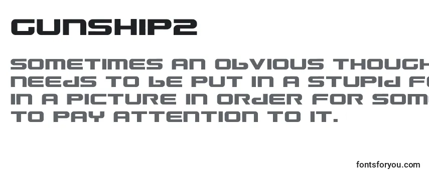 Gunship2 Font