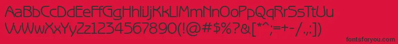 Benguiatgothicctt Font – Black Fonts on Red Background