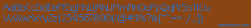 Benguiatgothicctt Font – Blue Fonts on Brown Background