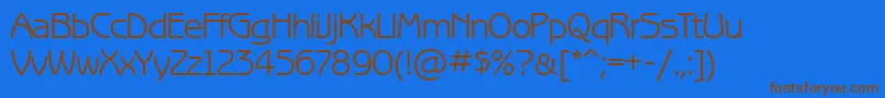 Benguiatgothicctt Font – Brown Fonts on Blue Background